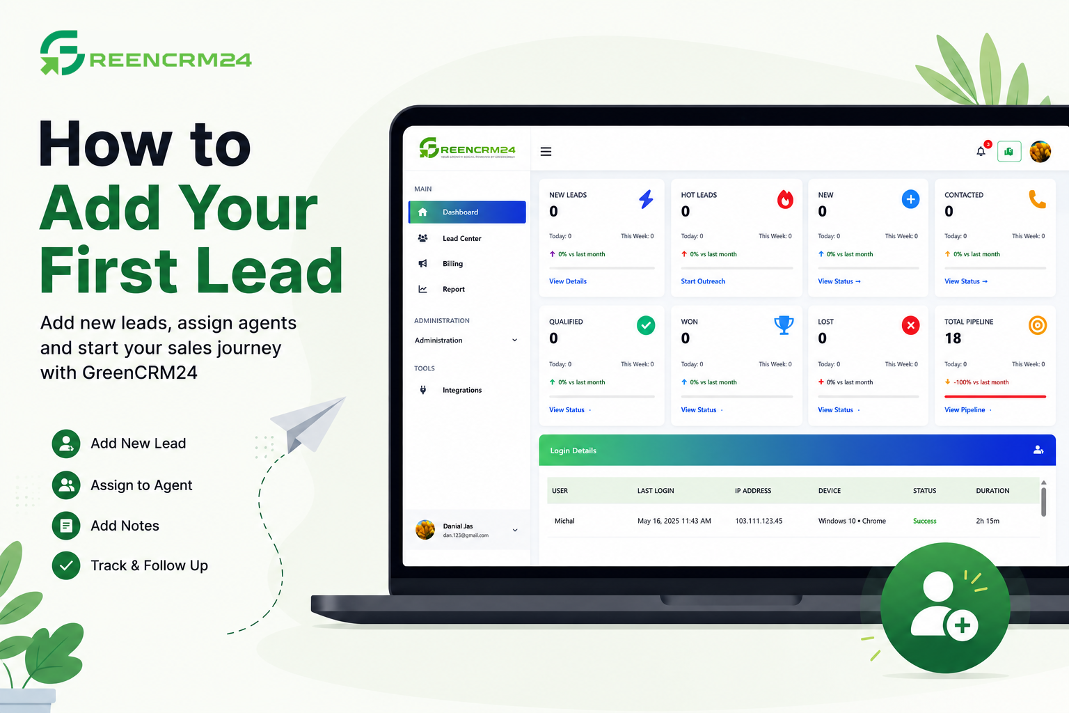 How to Add Your First Lead