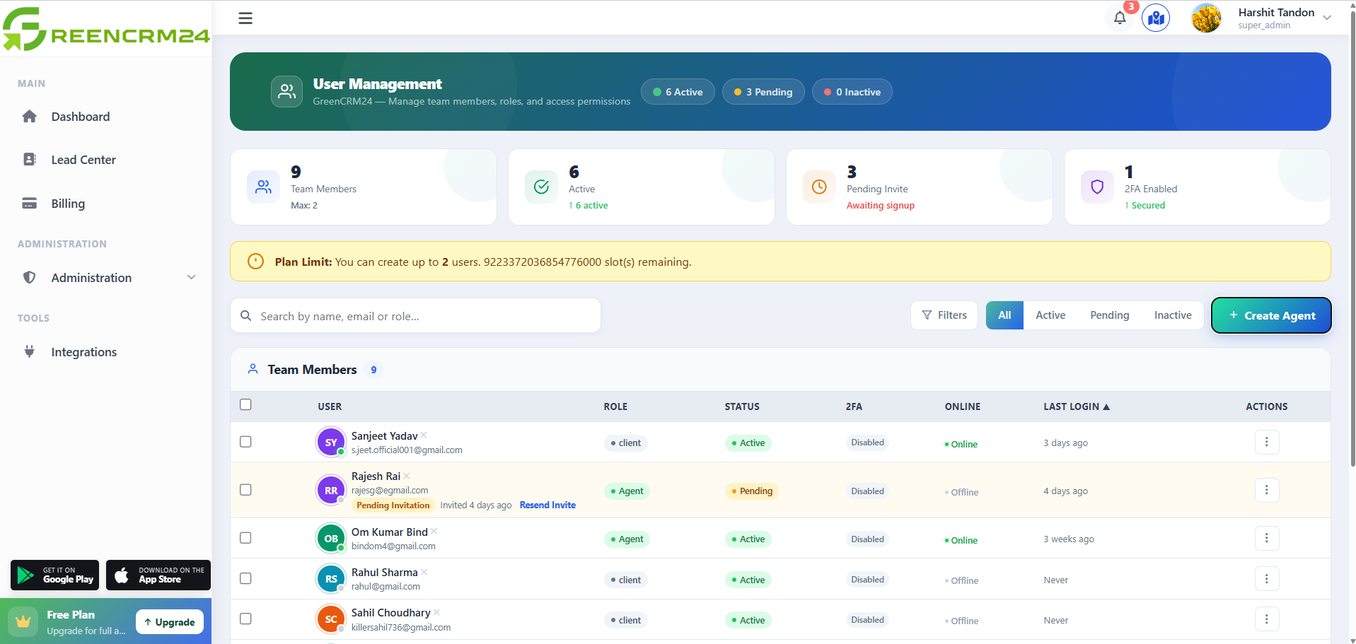 How to Add a New User in GreenCRM24