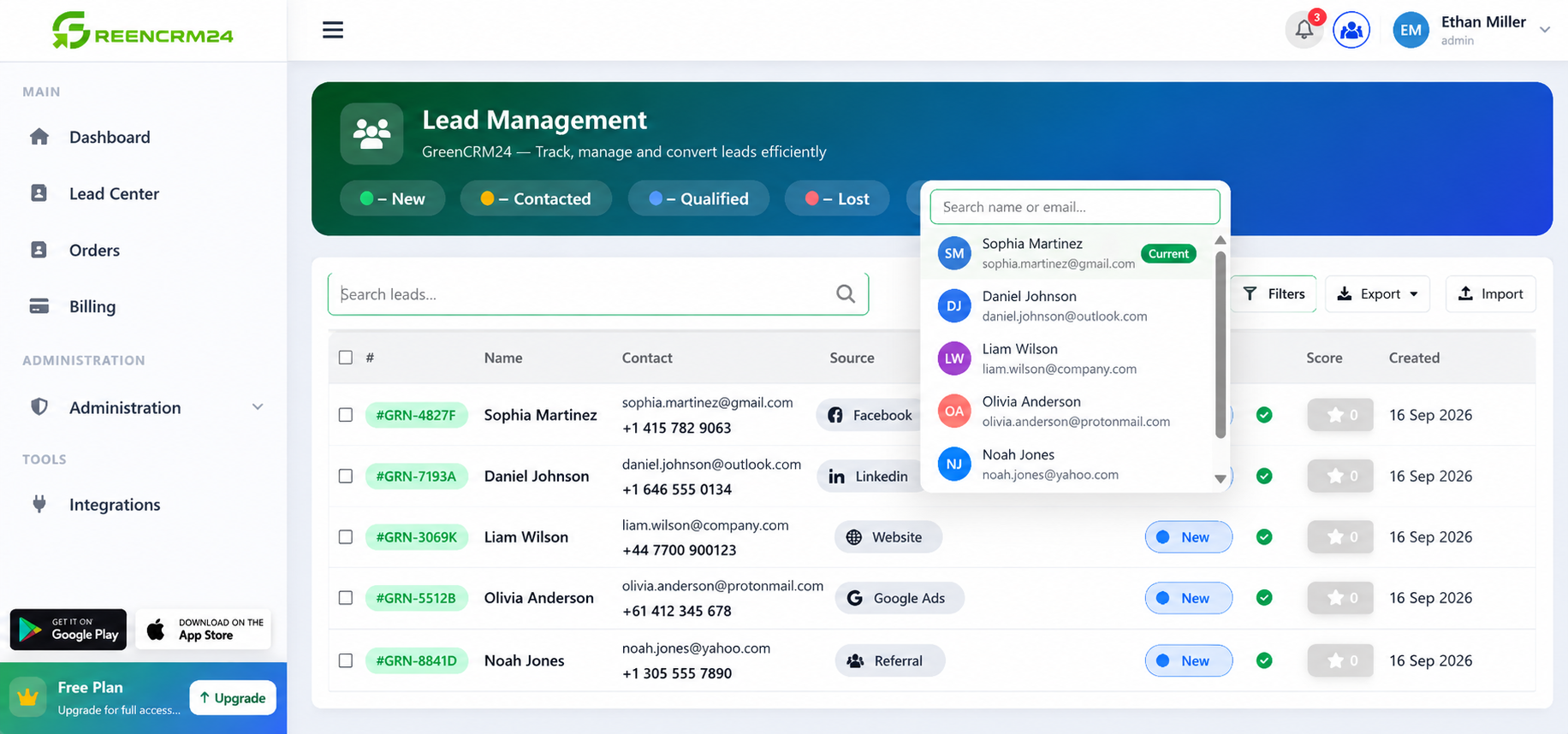 How to Assign Leads to Users in GreenCRM24